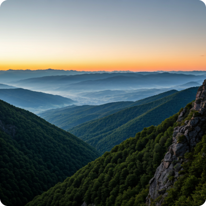 Scenic mountain landscape